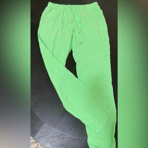 lilly Pulitzer Lime Green Linen Pants Size L